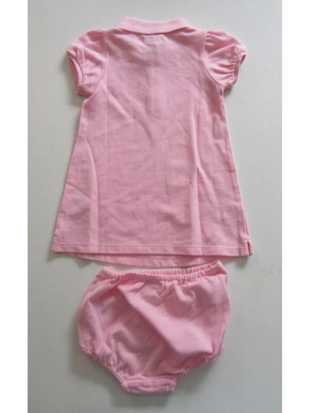 Ralph Lauren Polo Baby Girls 2 Pc Dress Pink with Blue Pony 9 Months NWT NEW